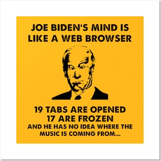 Funny Anti Biden Web Browsers Posters and Art